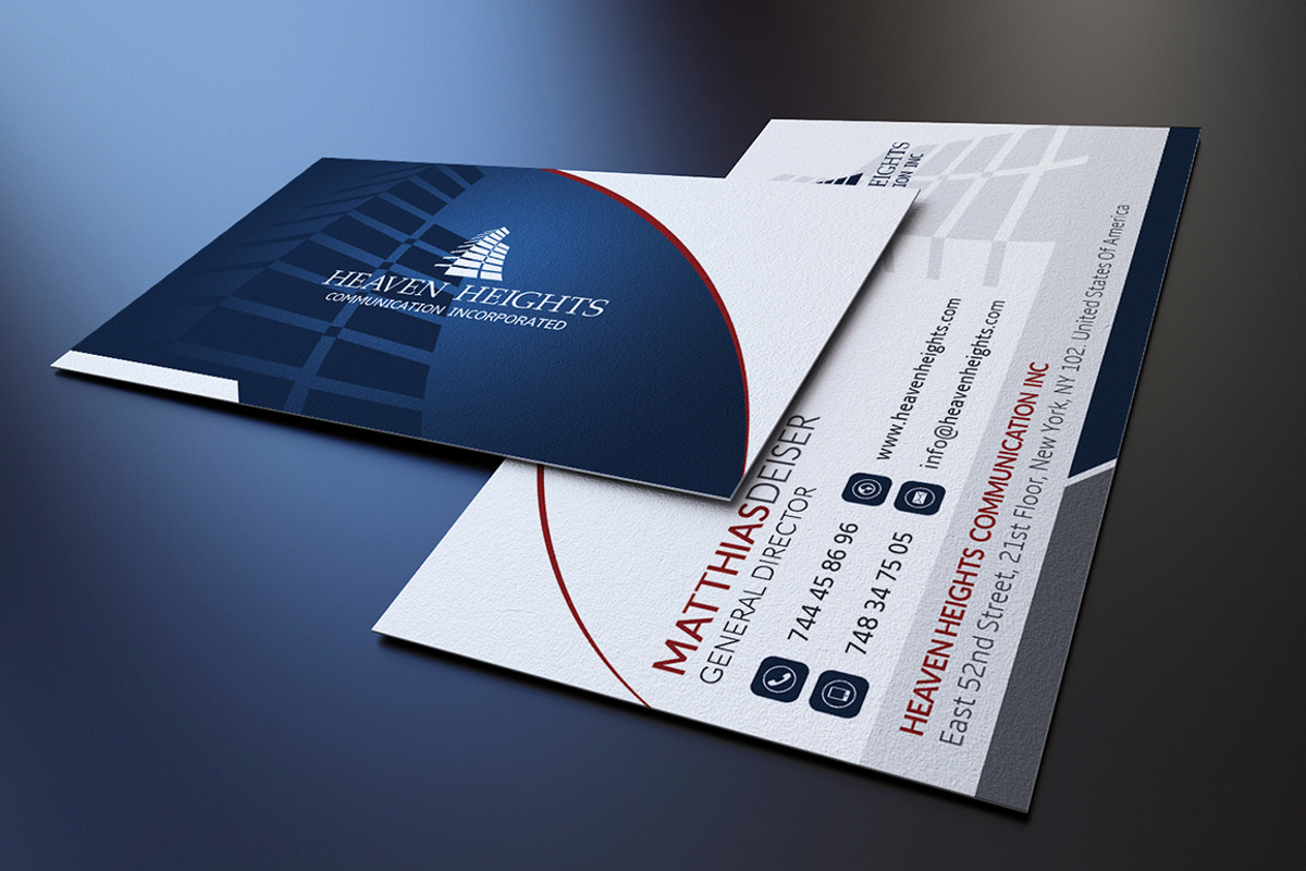 Corporate Business Card, a Business Card Template by Marvel (Photo 1 of 3)
