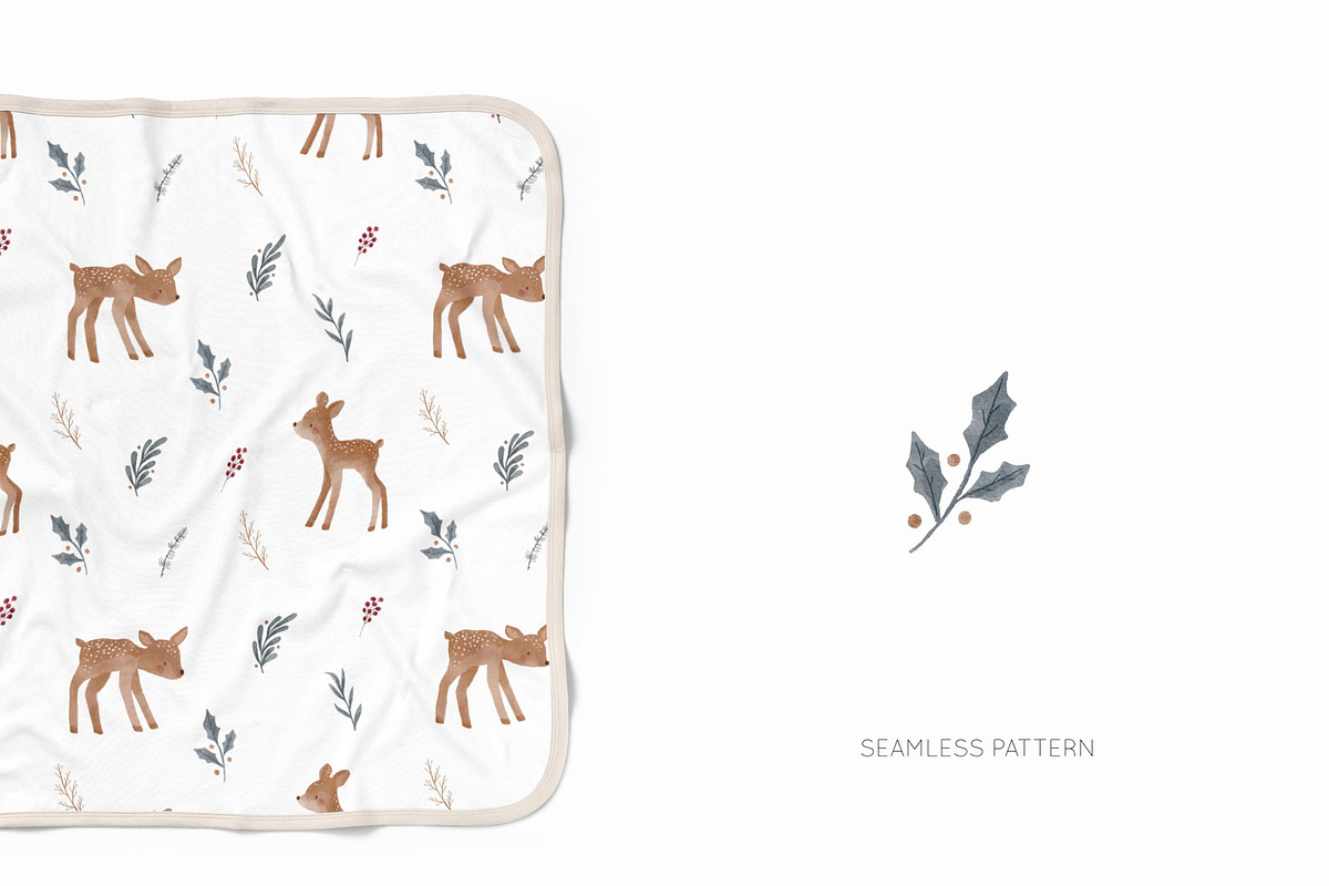 Watercolor woodland fawn, an Animal Illustration by Cute And Wild (Photo 5 of 6)