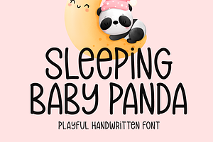 Sleeping Baby Panda Typeface