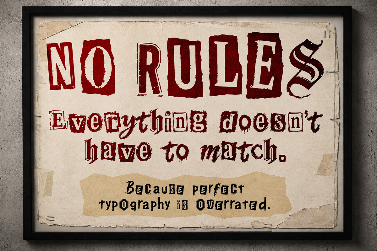 ScrapTheory - Endless Disorder, a Handwritten Font by HypeWorksCo (Photo 10 of 13)