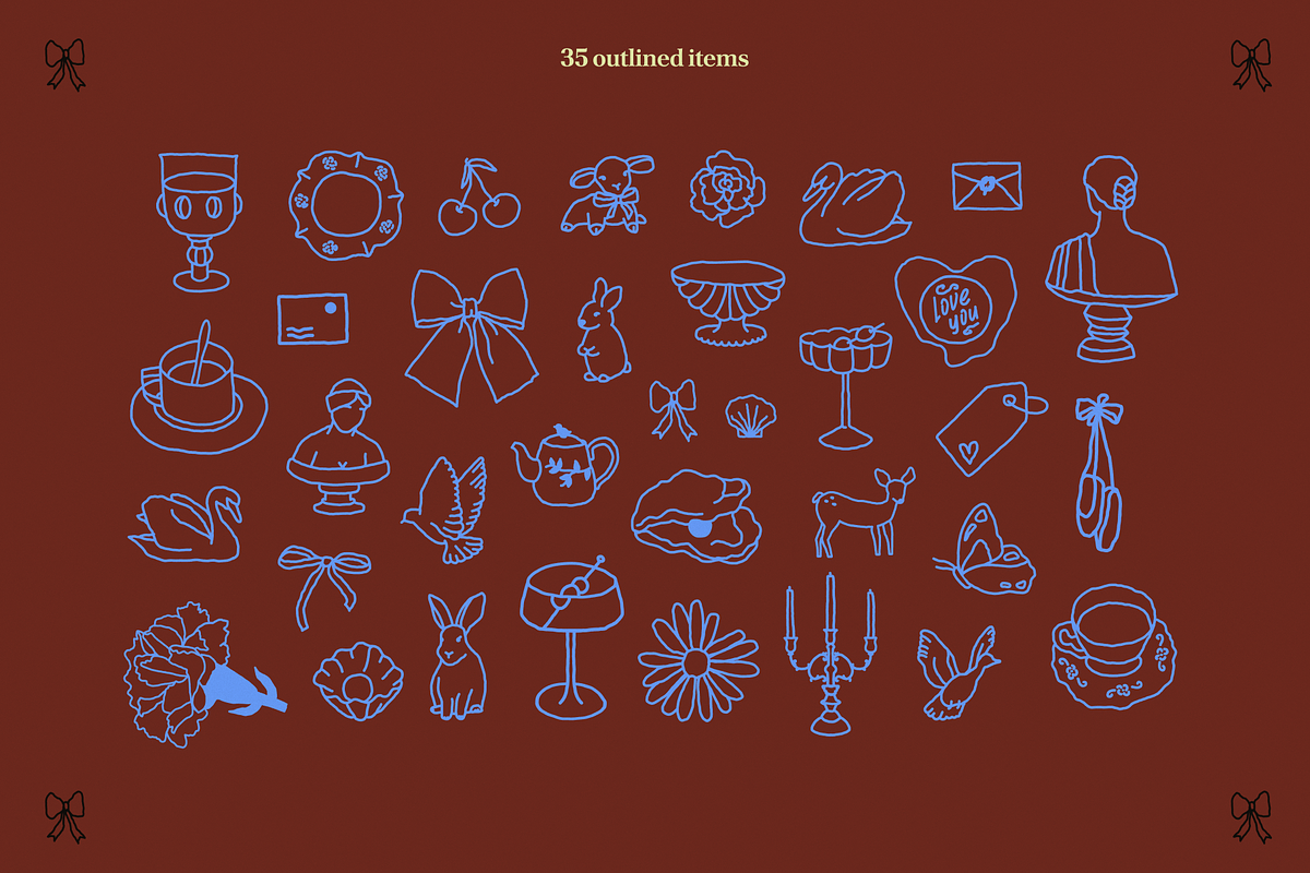 Authentic Romantic Vector Set, an Object Graphic by My.Ordinarty (Photo 10 of 11)