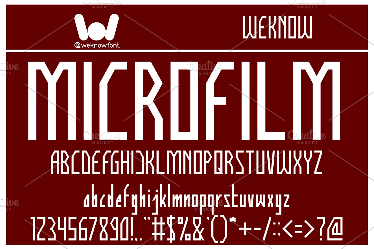 human alter ego font, a Font by weknow (Photo 4 of 5)