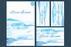 Set of business cards or invitation