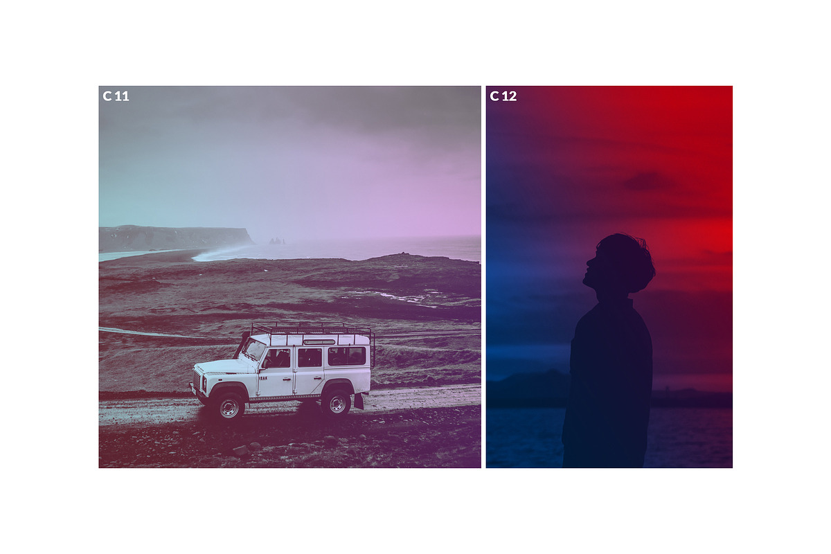 50 Gradient Duotone Effects, an Action Add-On by Mint Actions (Photo 11 of 12)