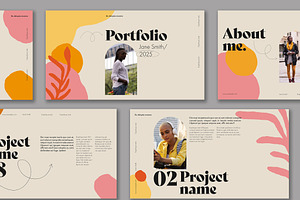 Minimal Portoflio Layout with Shapes, a Presentation Template by wavebreak