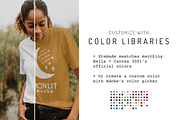 Bella Canvas 3001 T-shirt Model, a Shirt Mockup by Moonlit Mocks (Thumbnail 2 of 6)
