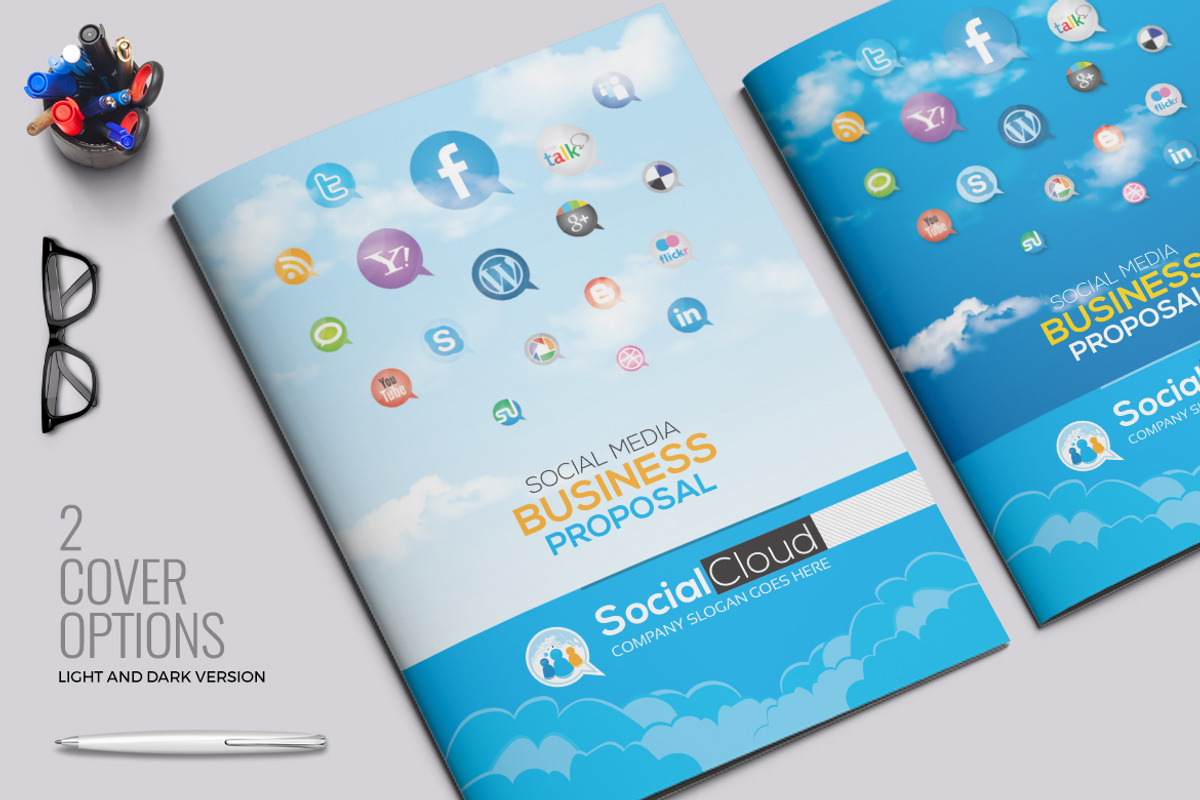 Social Media Project Proposal, a Brochure Template by ContestDesign (Photo 1 of 11)
