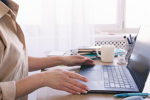 Home office freelancer workplace business woman, a Person Photo by Photo Drive Studio