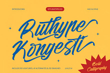 Ruthype Kongesti Bold Calligraphy