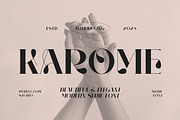 Karome Elegant & Unique Serif Font, a Serif Font by Perfectype (Thumbnail 1 of 7)