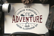 100+ PREMIUM HANDDRAWN ADVENTURE SET, an Object Graphic by Vibesteam (Thumbnail 1 of 13)