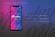 Mockup iphone x 10, an iPhone Mockup by shaman (Thumbnail 1 of 4)
