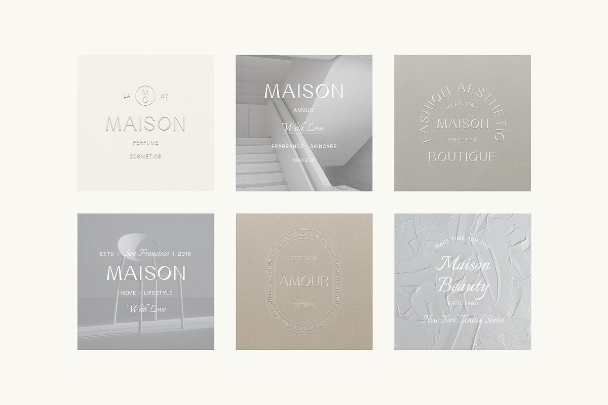 Maison Minimal Logo Kit Ai Eps Psd, a Branding & Logo Template by Feel This (Photo 9 of 13)