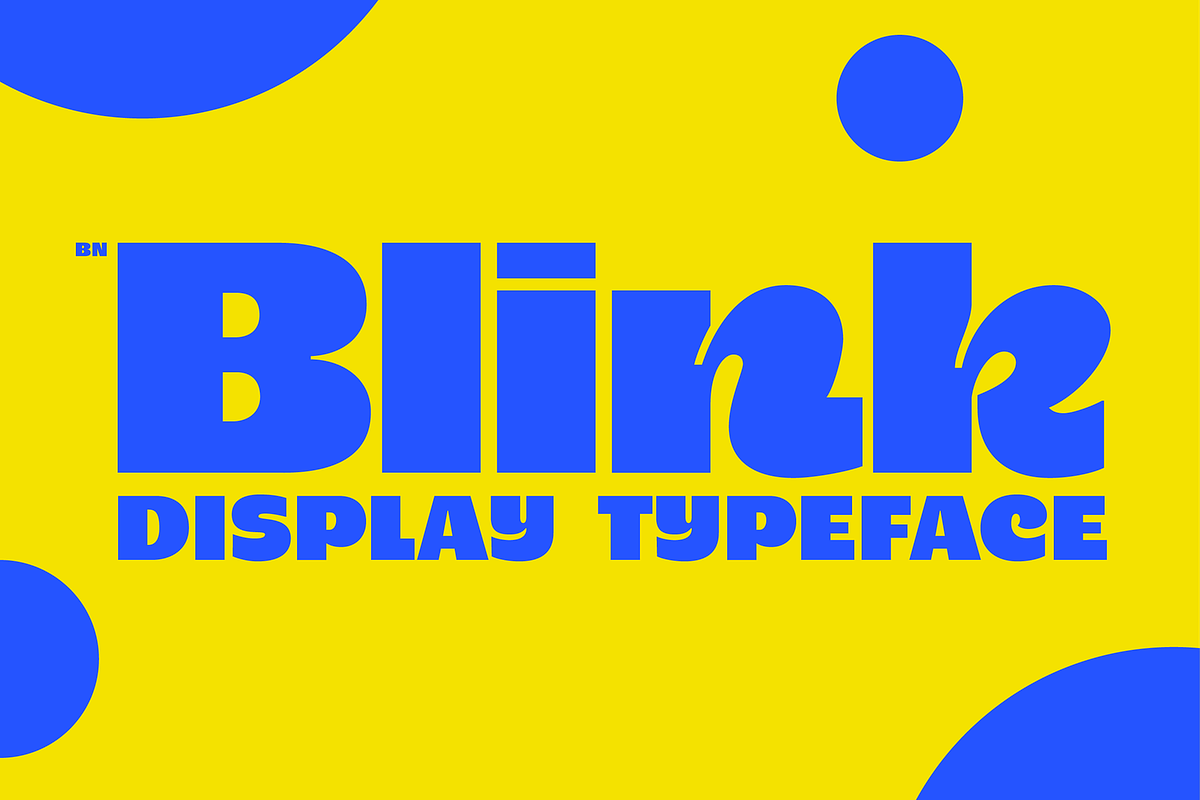 BN Blink, a Sans Serif Font by Bnick (Photo 1 of 16)