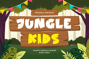 Jungle Kids - Kids Font, a Handwritten Font by Mozatype