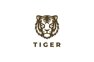 Tiger Head Illustration Vector Logo, a Branding & Logo Template by yopie