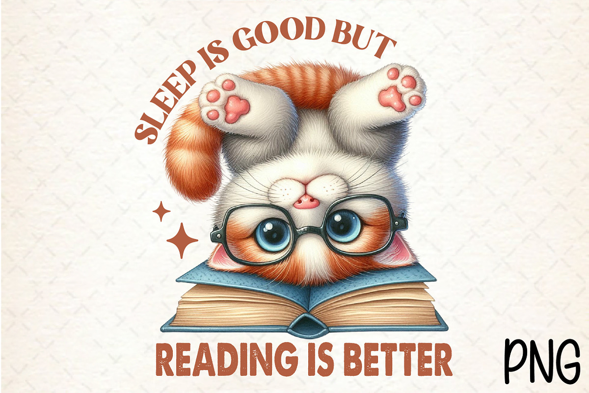 Sleep is Good but Reading is Better, an Illustration by Rose Art (Photo 1 of 6)