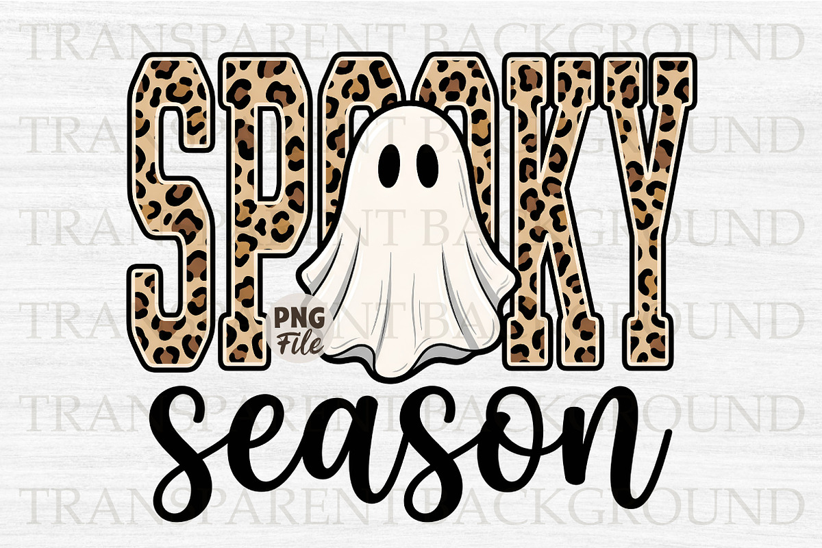 Spooky Season Ghost Fall Halloween, a Seasonal Illustration by Libby Wishes (Photo 1 of 3)