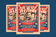 70's Music Event, a Flyer Template by Muhamad Iqbal hidayat (Thumbnail 1 of 4)