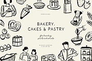BAKERY line art illustrations, a Food Illustration by Crocus Paperi (Thumbnail 1 of 5)