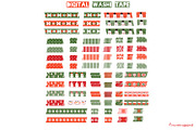 Digital Christmas Washi Tape Sticker, a Decorative Illustration by Pravokrugulnik (Thumbnail 4 of 4)