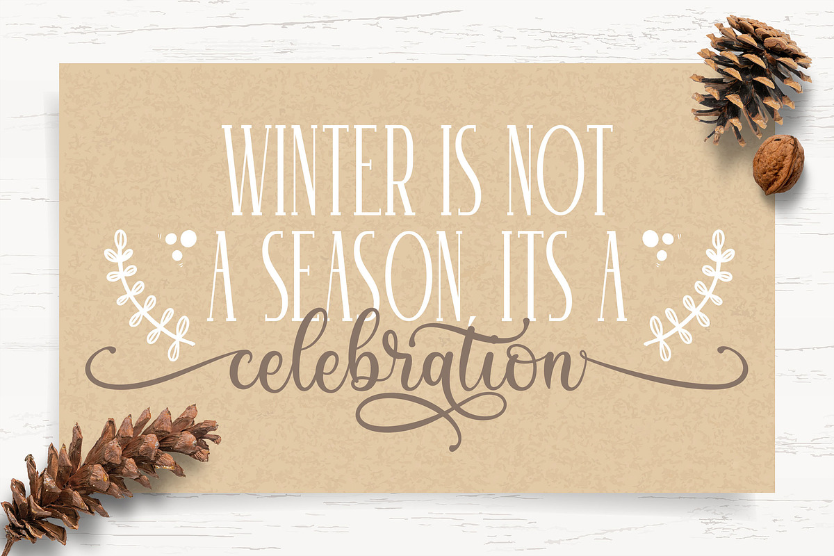 Winter Sounds | All Season Fonts, a Script Font by Almeera Std (Photo 4 of 15)