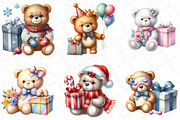 Teddy Bear with Gift Box Clipart, an Illustration by DreamPrint404 (Thumbnail 2 of 4)
