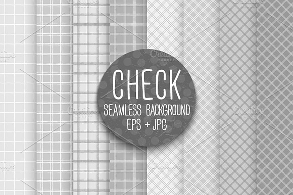Checkered monochrome tile patterns preview 5