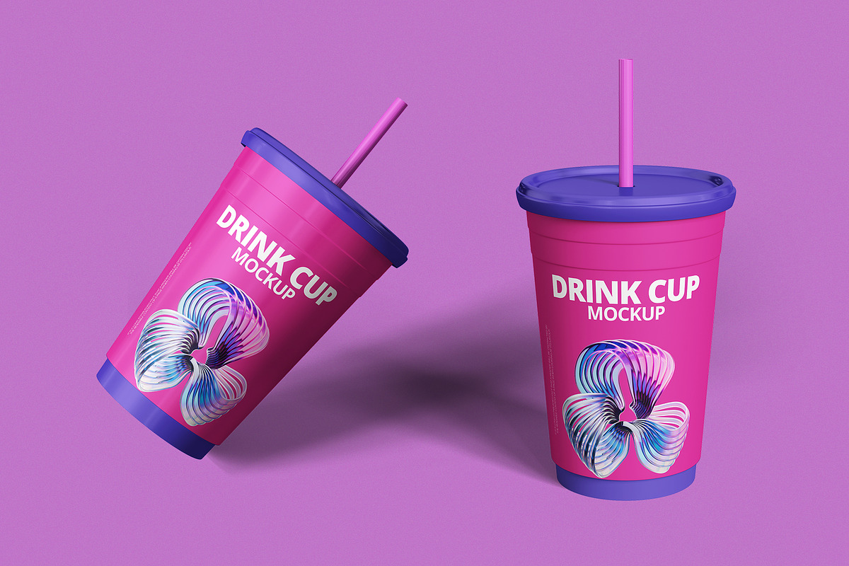 Drink Cup Mockup, a Cups & Container Mockup by Designbuys (Photo 1 of 3)