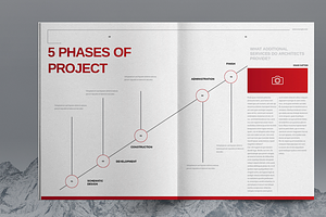 Red Company Brochure Template