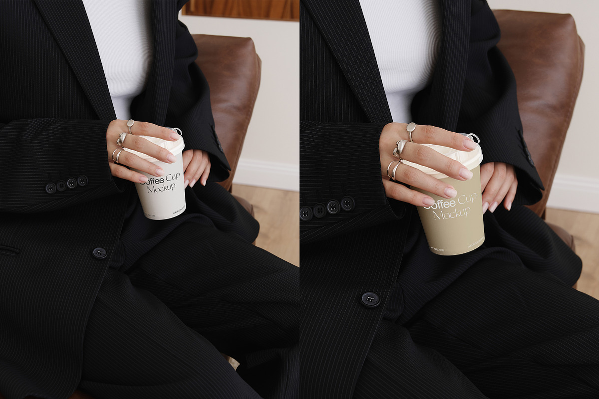 Coffee Cup in Hand Mockup PSD, a Cups & Container Mockup by Feel This (Photo 3 of 3)