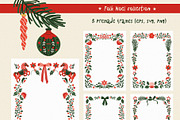 Christmas Folk Art graphic set, a Seasonal Illustration by Madiwaso (Thumbnail 12 of 13)