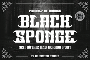 Black Sponge - Gothic Font