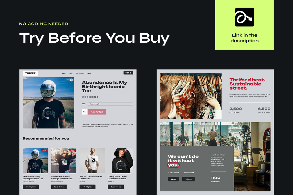 Fashion Store Elementor Template Kit, a WordPress Template by Awakened Templates (Photo 5 of 7)