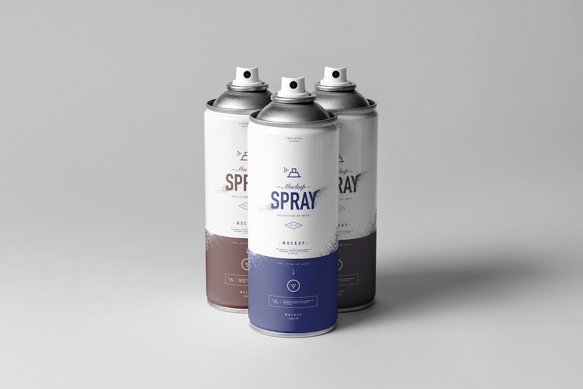 Spray Can Mock-up, a Cups & Container Mockup by Yogurt86 (Photo 7 of 9)