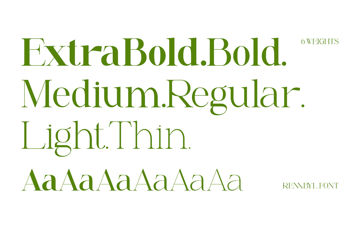 Renabyl - Serif Family Font, a Serif Font by Rishsketch (Photo 11 of 15)