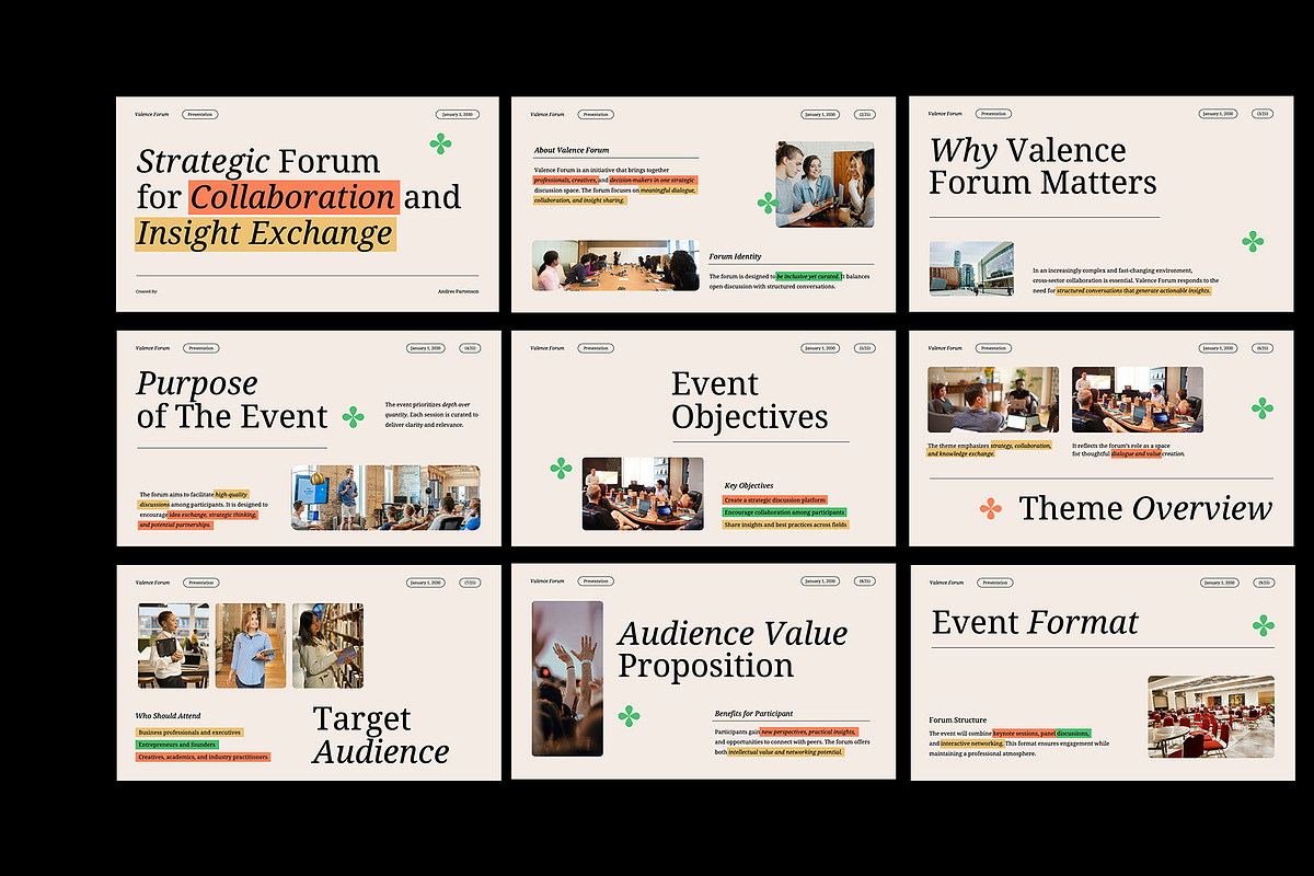 VALENCE | Event Proposal GoogleSlide, a Presentation Template by Neermana (Photo 2 of 4)