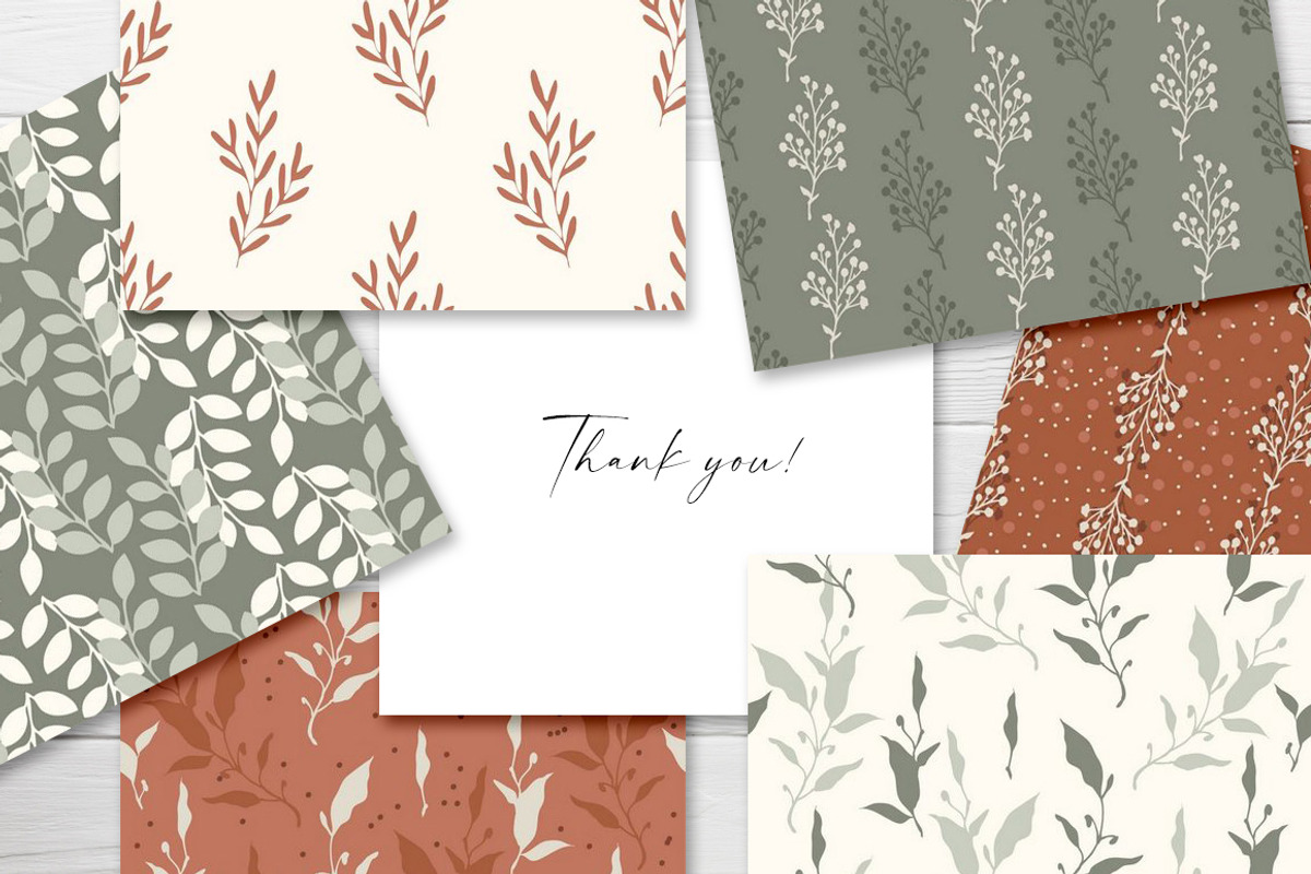 Terracotta and khaki - set patterns, a Pattern Graphic by Vasmila (Photo 10 of 10)