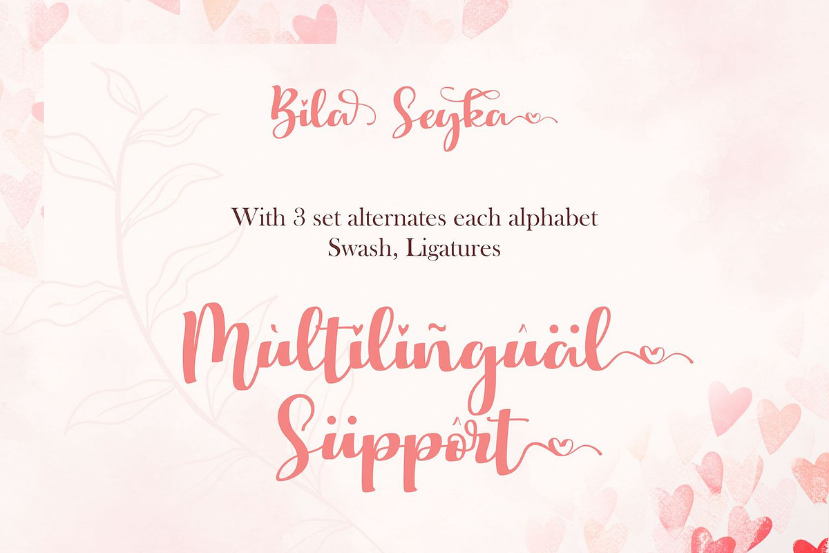 Bila Seyka - Lovely Script Font, a Script Font by StringLabs (Photo 6 of 6)