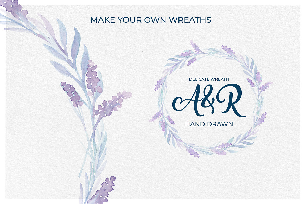 Delicate Watercolor Floral Graphics, an Illustration by RV Zarpelon (Photo 3 of 8)