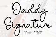 Daddy Signature, a Handwritten Font by FreshTypeINK (Thumbnail 1 of 7)