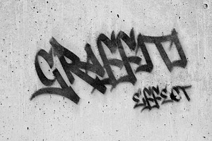 Graffiti Spray Paint Wall Effect