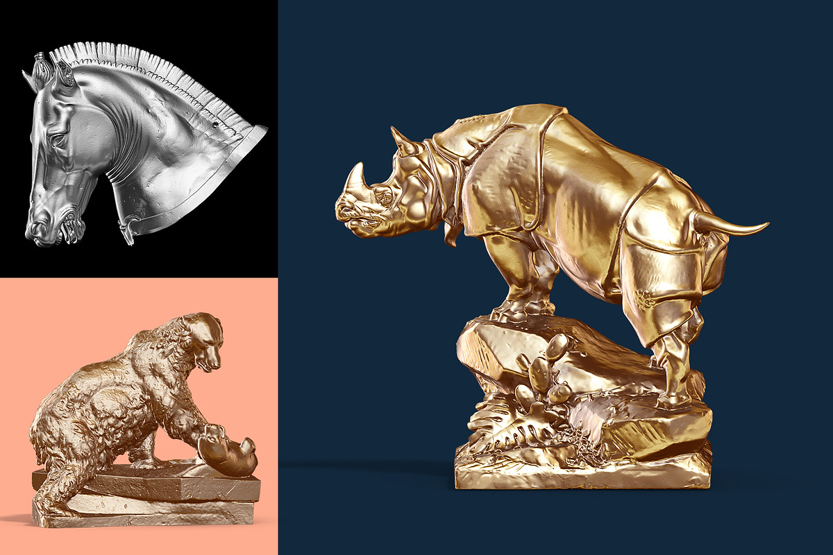 343 Sculptures Metal Mockup, an Apparel Mockup by ARKS ACADEMY (Photo 3 of 15)