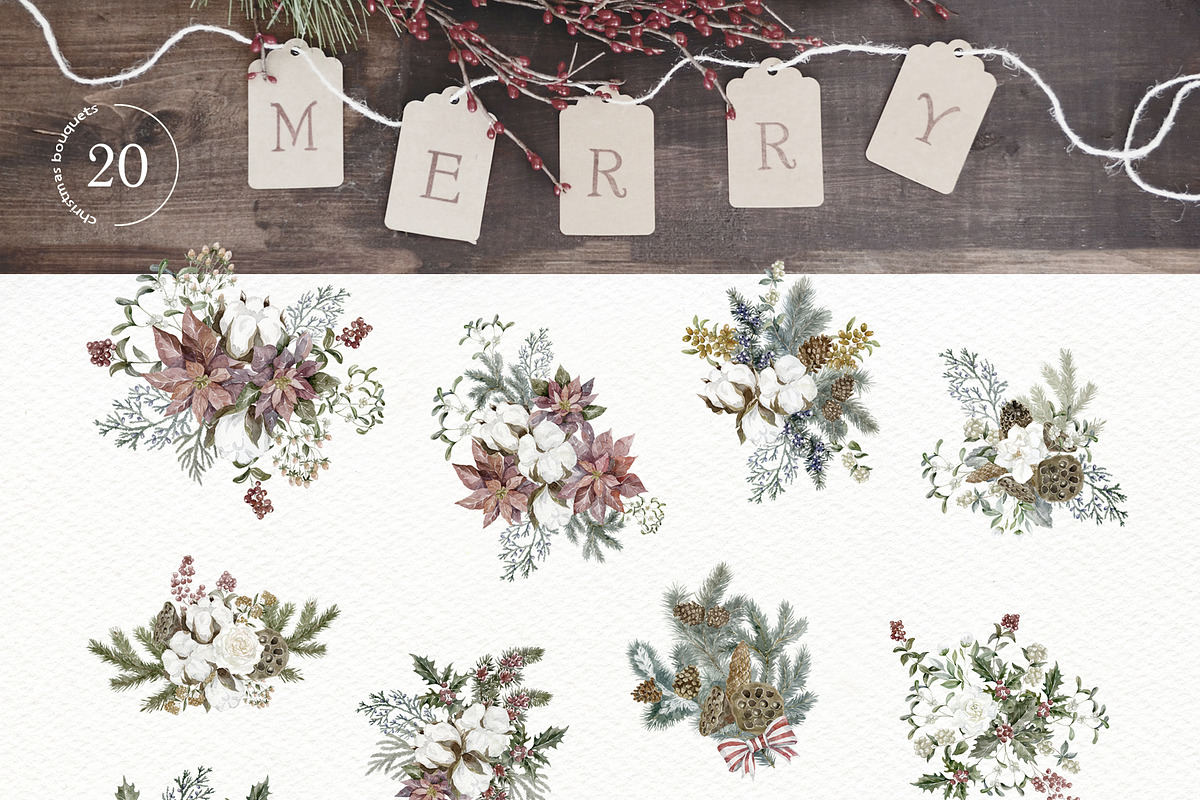 Сool CHRISTMAS Bundle., a Seasonal Illustration by Designwork (Photo 40 of 73)