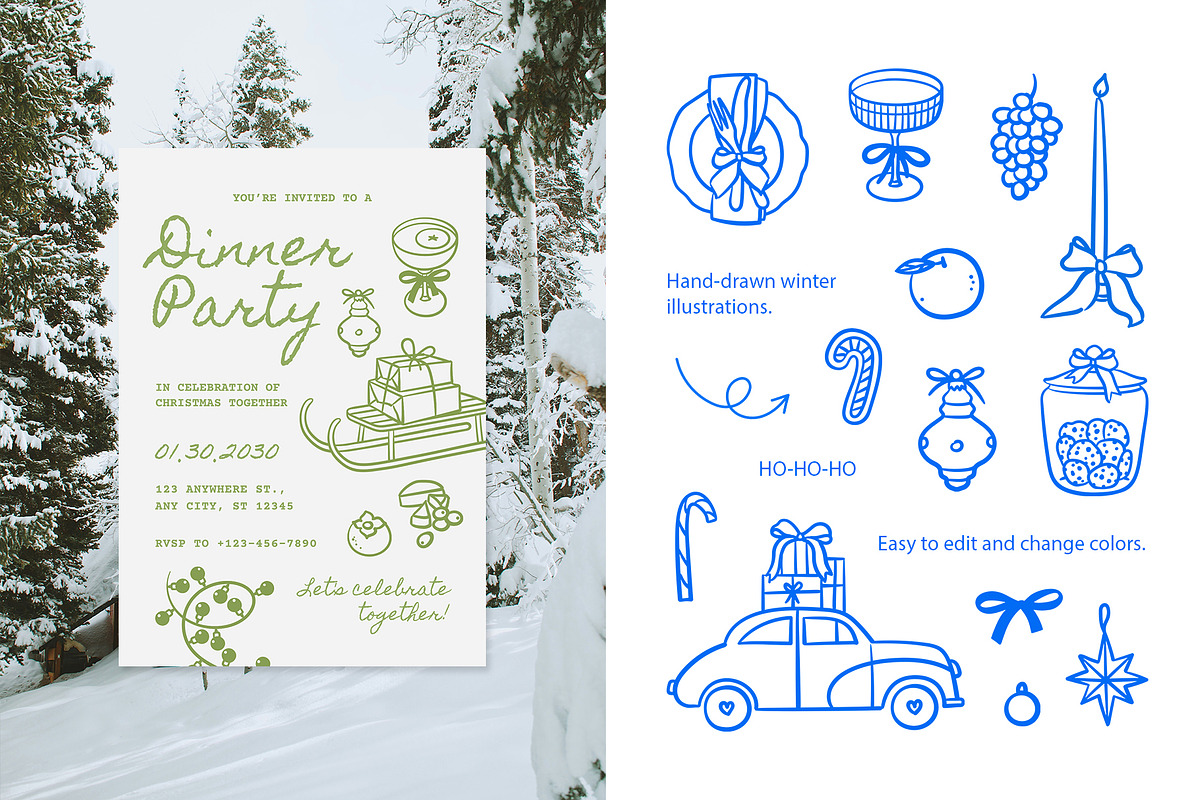 Magic Winter, a Seasonal Illustration by Sweet Corner (Photo 2 of 8)