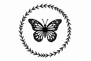 Nature Butterfly Vector Art, an Illustration by balal (Thumbnail 3 of 9)