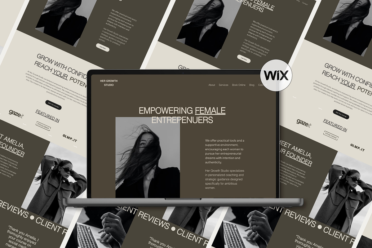 Wix Coaching, Small Business Website, a Wix Template by Sky Dore Design (Photo 10 of 12)