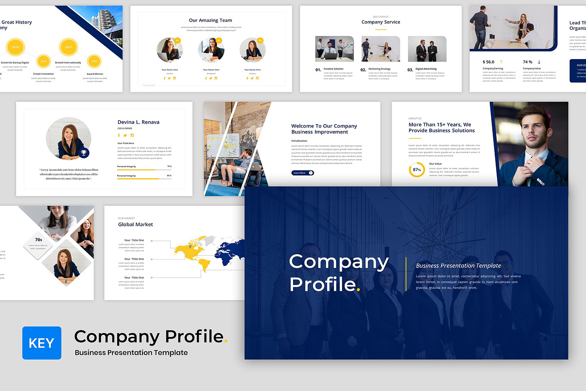 Company Profile - Business Keynote, a Presentation Template by BumbleGraph Studio (Photo 1 of 6)