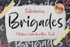 Brigades - SVG Font