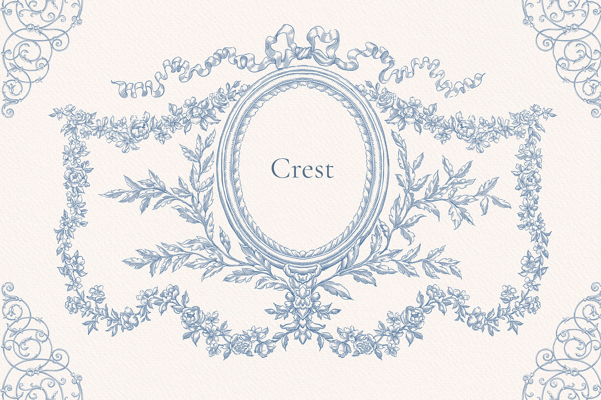 Ornate baroque Clip art, a Decorative Illustration by Ekaproeka (Photo 5 of 6)